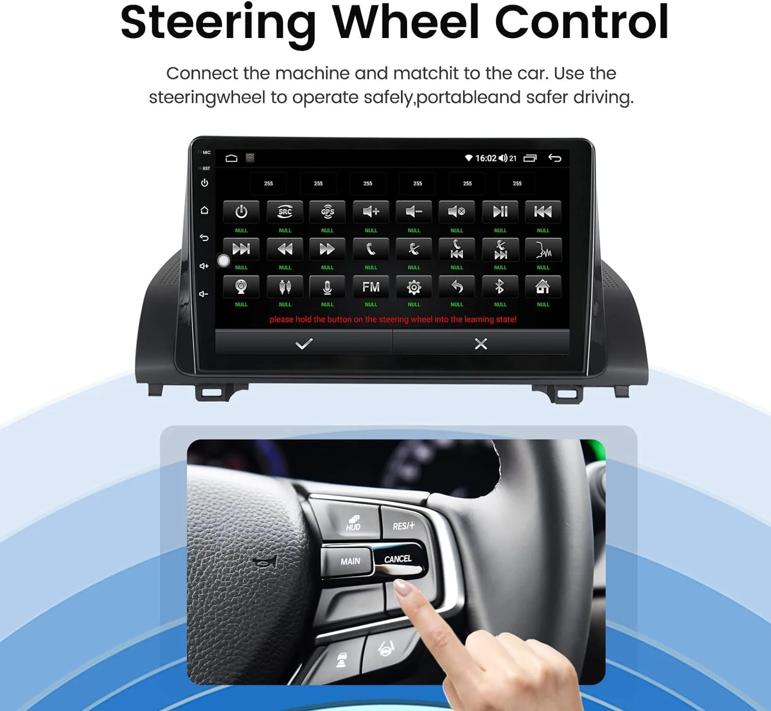 THONZER Android 12 Car Radio Stereo for Honda Accord 10th 2018-2021, 10.1