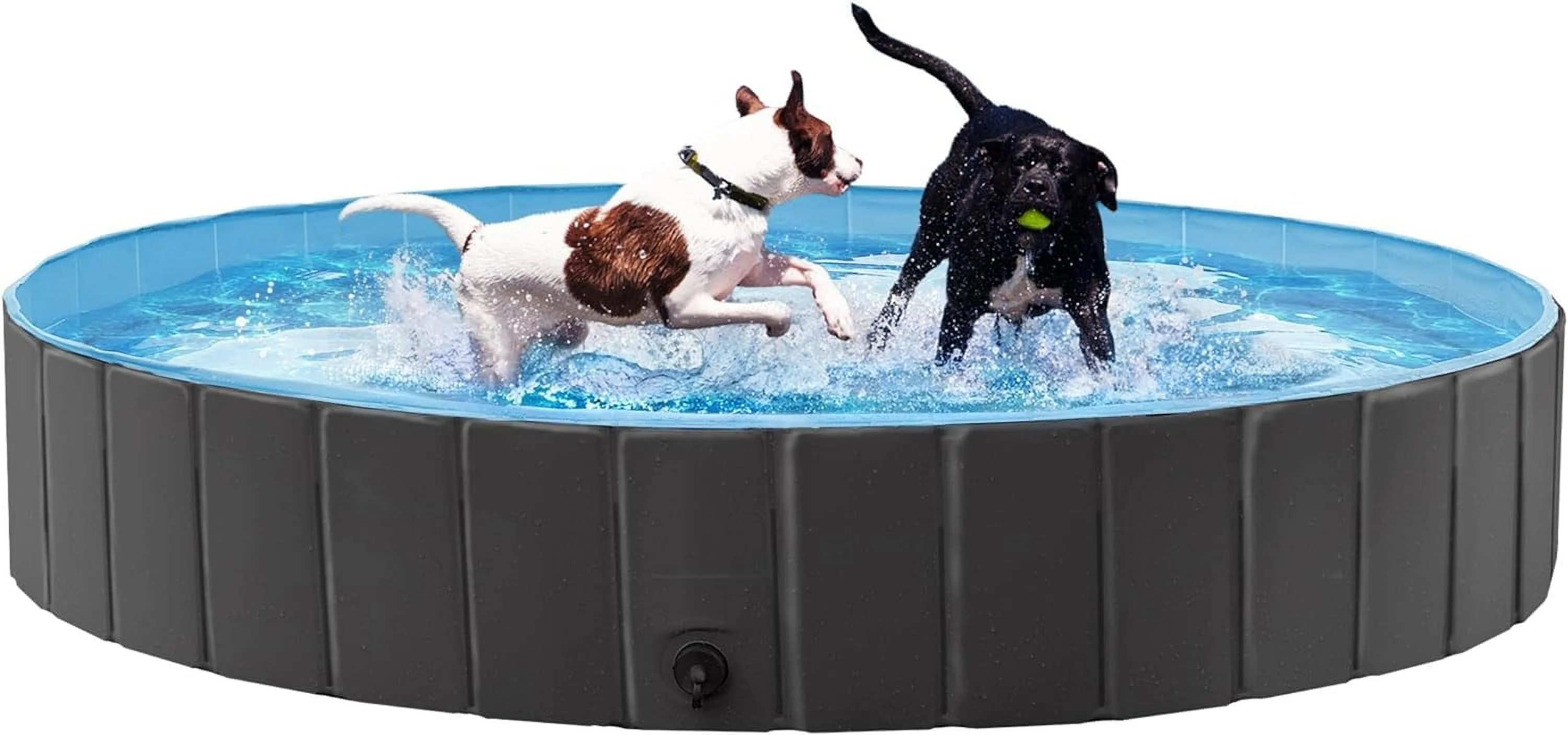 Foldable Hard Plastic Extra Large Dog Pet Bath Swimming Pool Collapsible Dog Pet Pools Bathing Tub Paddling Pool for Large Pets Dogs Cats