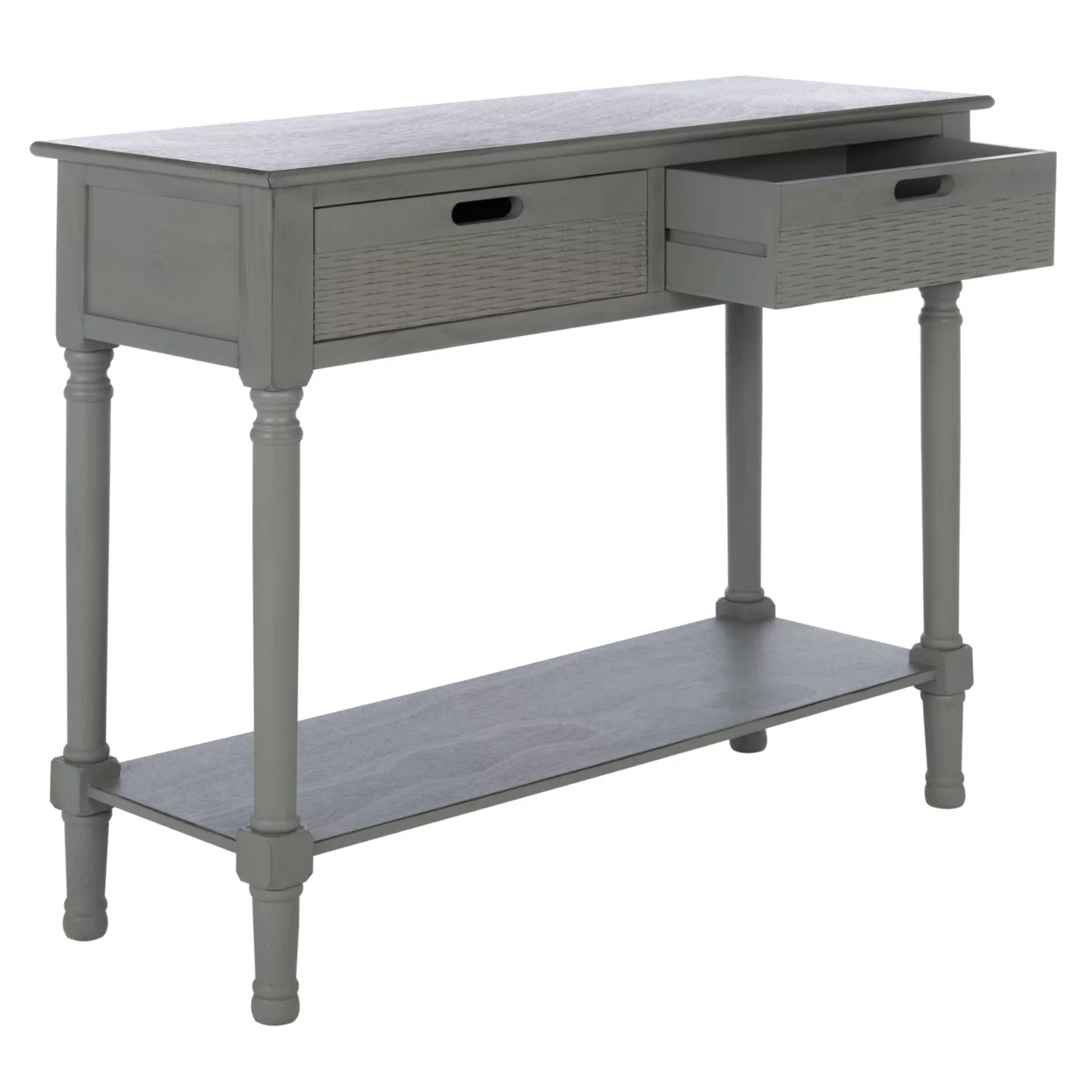SAFAVIEH Landers 2-Drawer Console Table Distressed / Grey