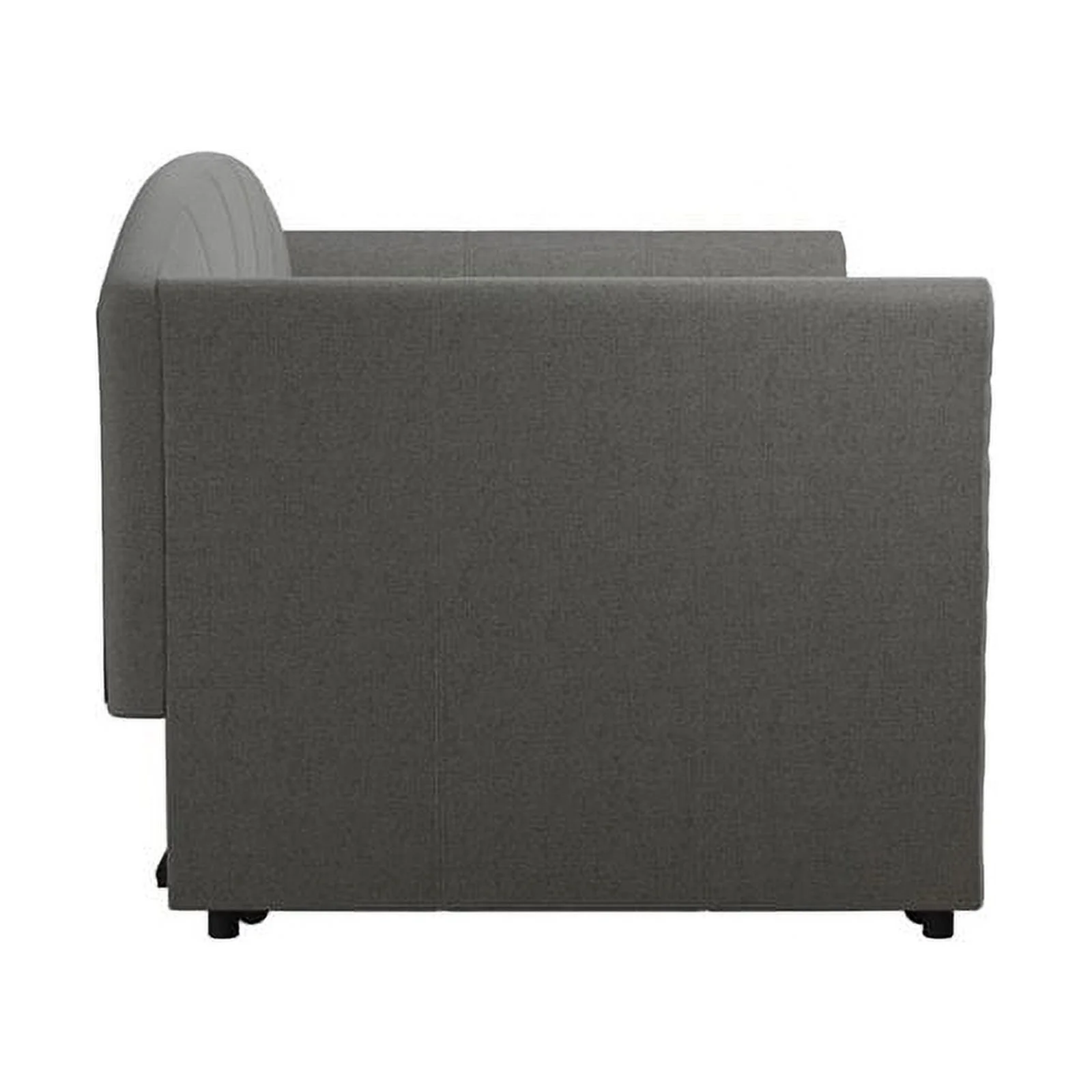 DHP Halle Modern Upholstered Daybed and Trundle in Gray Linen