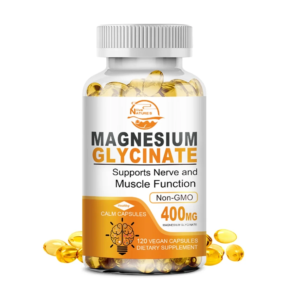 Best High Absorption Magnesium Glycinate Capsule, Easy to Swallow, 120 Capsules, 60 Servings