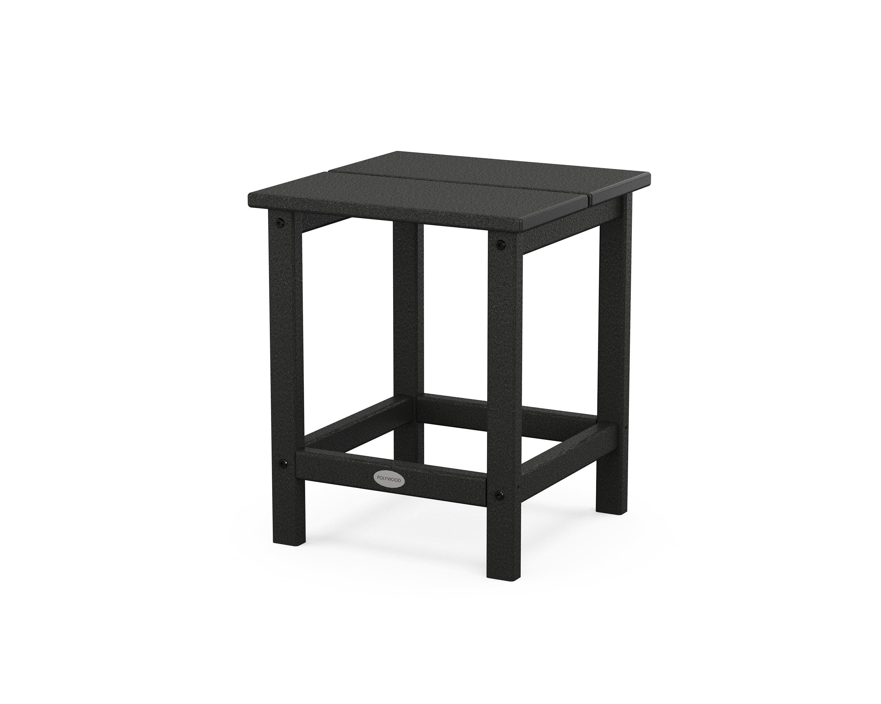 POLYWOOD® Studio 18” Square Side Table in Black