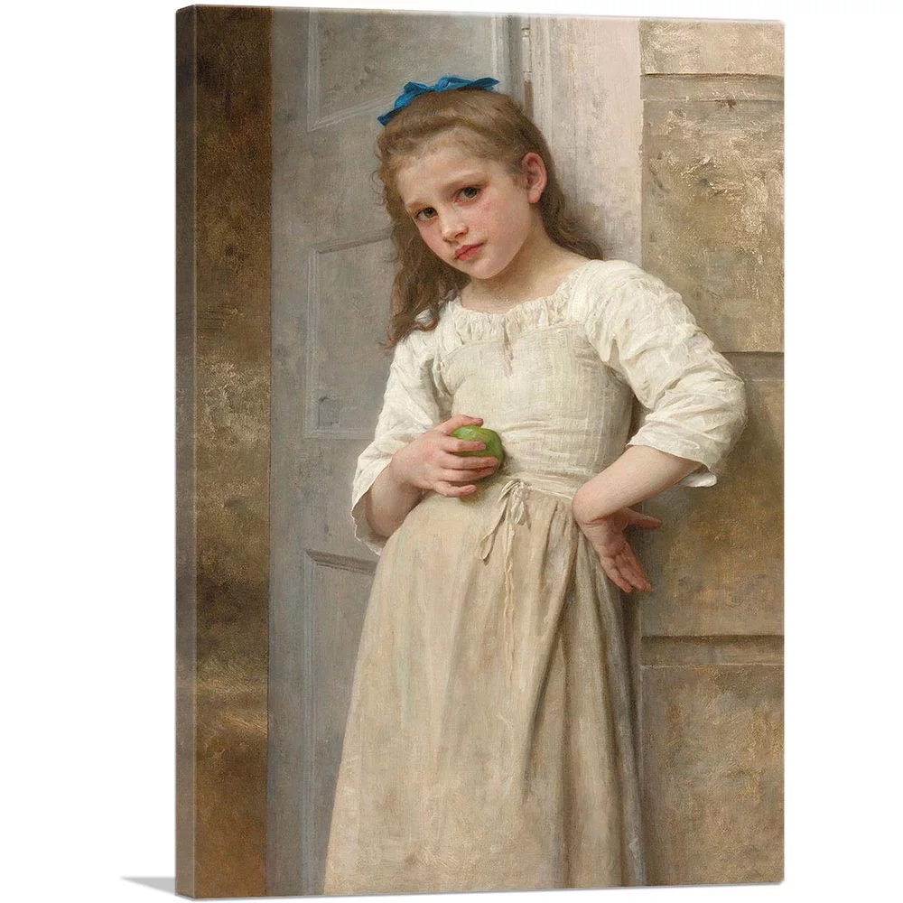 ARTCANVAS Yvonne On The Doorstep 1901 Canvas Art Print by William-Adolphe Bouguereau - Size: 26