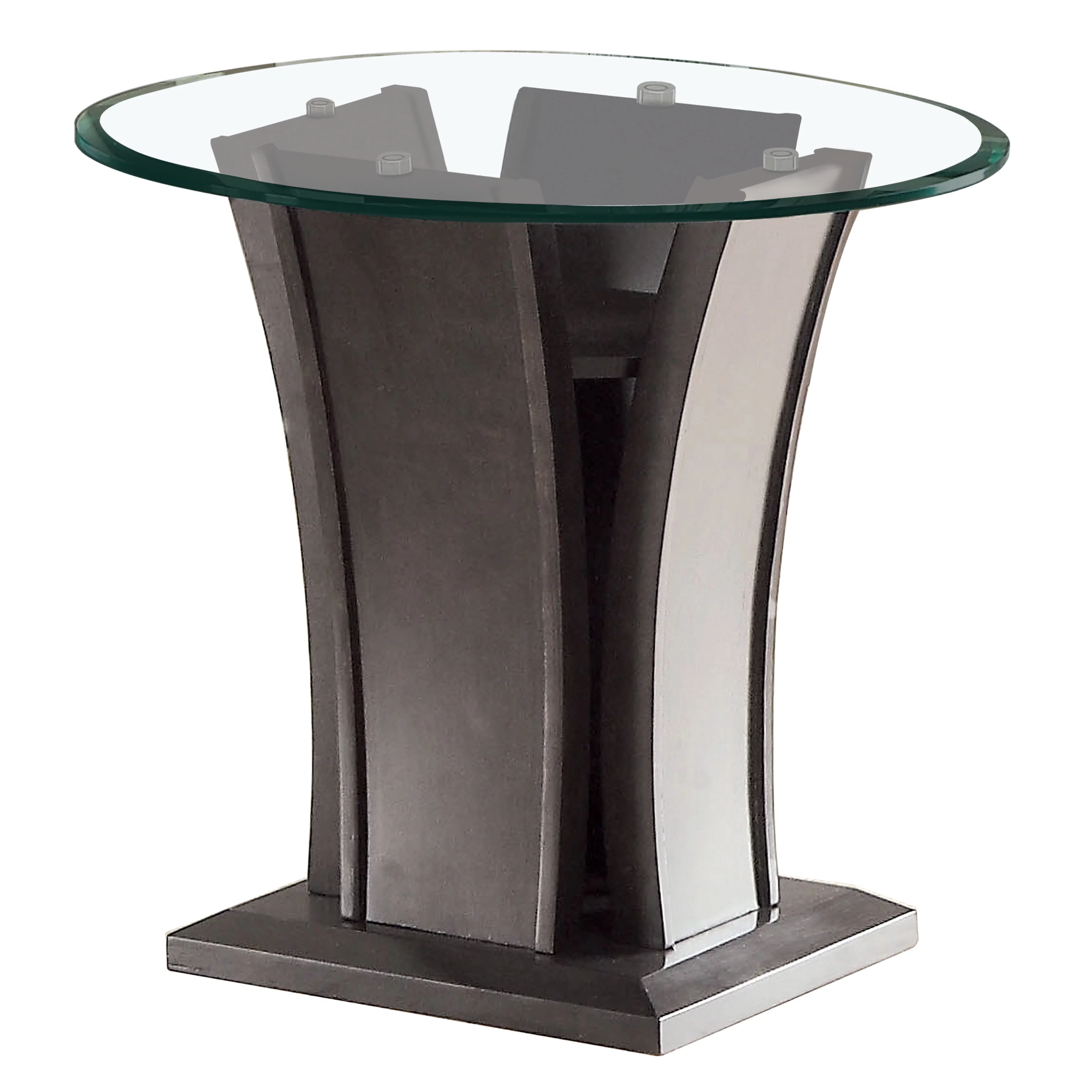 Furniture of America Panna 3-Piece Coffee Table Set, Dark Cherry