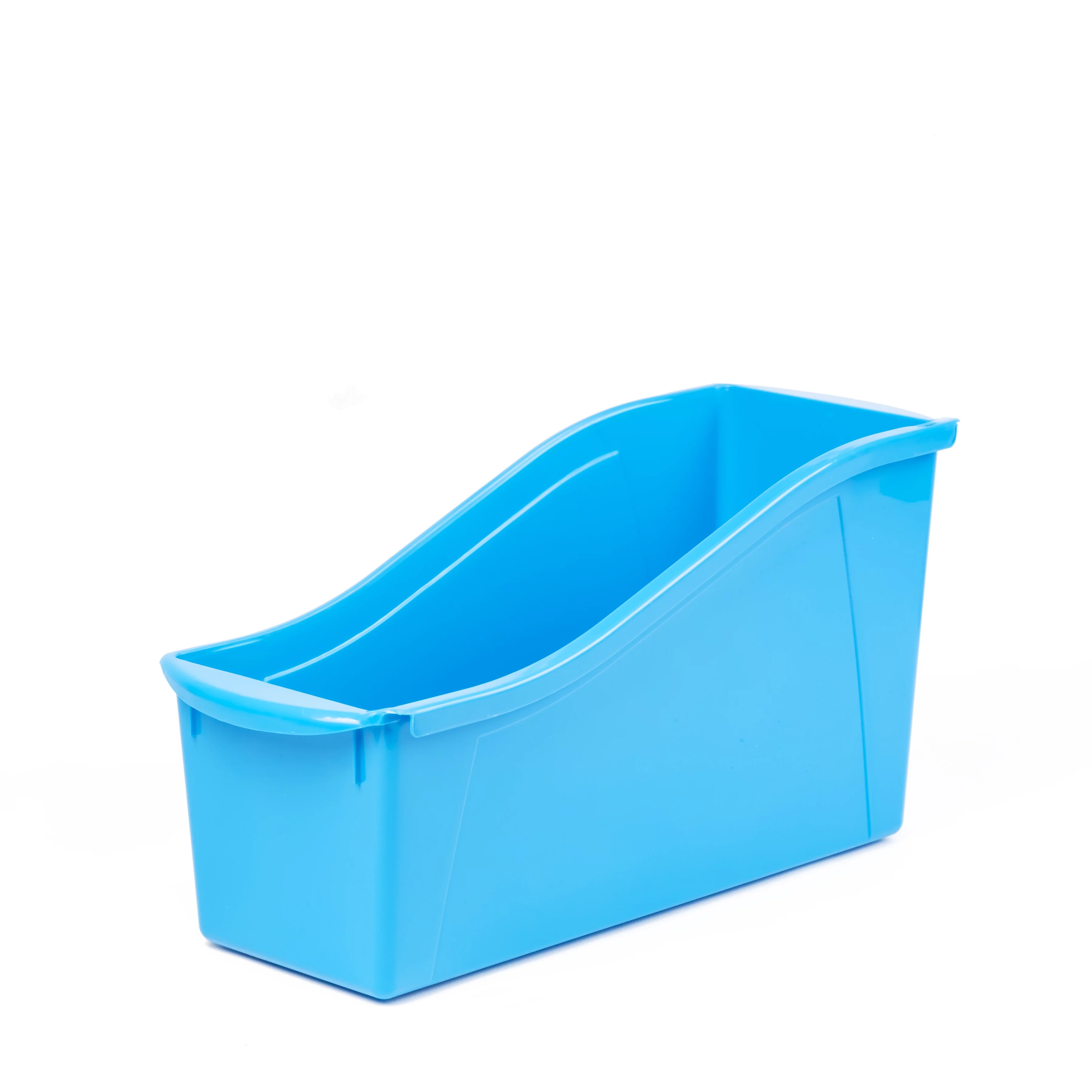 Pen+Gear Plastic Desktop Book Organzer Bin with Label Pocket, Hawaiian Ocean, 6-Pack