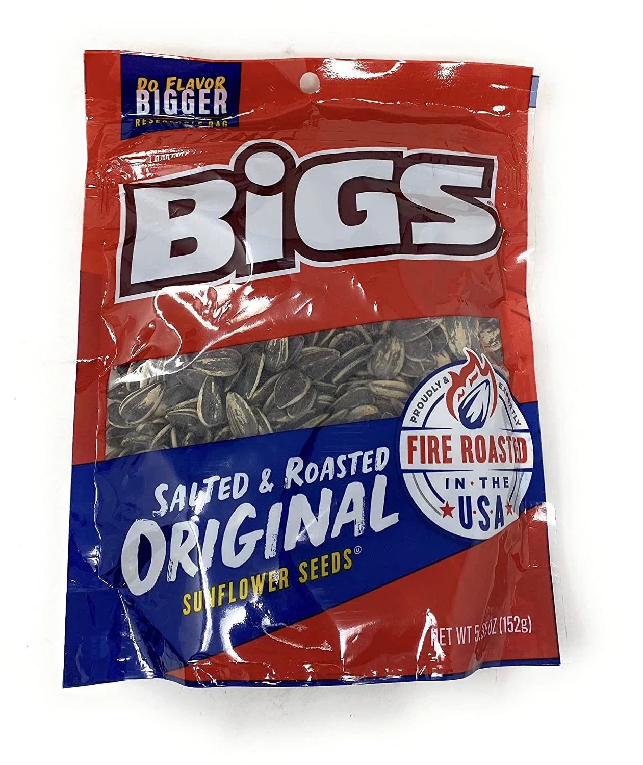 BiGS Sunflower Seeds 5.35oz - 1 bag (Original Salted & Roasted)
