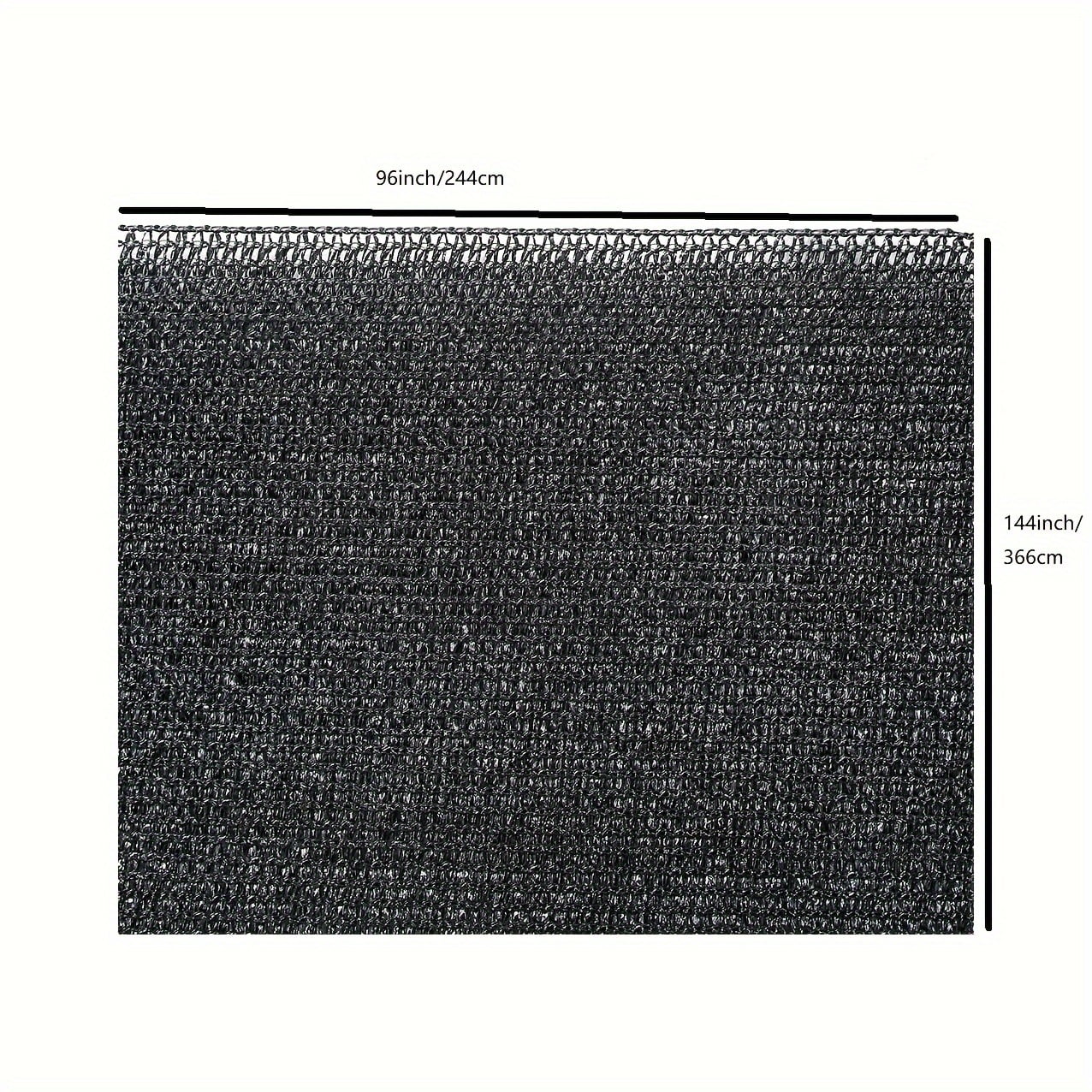 Jkzcp  90% Black Shade Cloth Sunblock Fabric Cut Edge with Free Cilps UV Resistant for Patio Pergola Canopy Garden Plants Cover