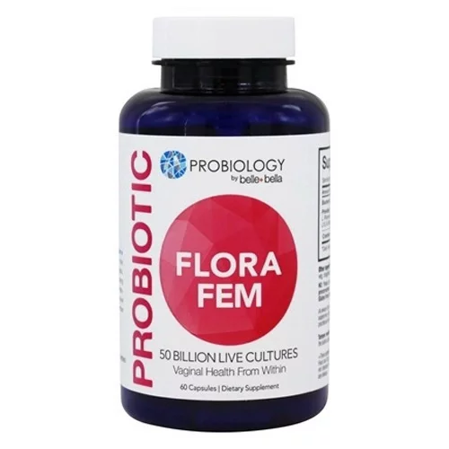Belle And Bella Probiology Probiotic Flora Fem 50 Billion CFU Capsules, 60 Ea, 2 Pack