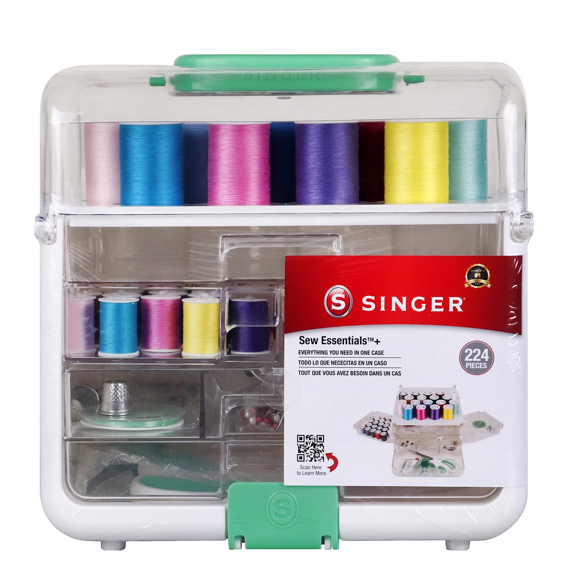 SINGER® Heavy Duty 44S Mechanical Sewing Machine and SINGER® Sew Essentials™ Sewing Kit Bundle