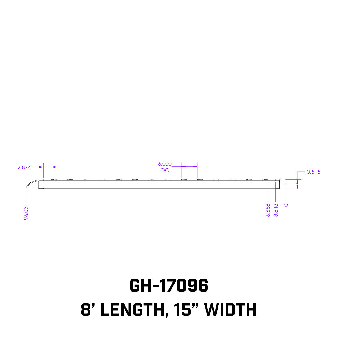 GEN-Y Hitch GH-17096 1 pair Extreme Duty 8 foot Aluminum Loading Ramps 15