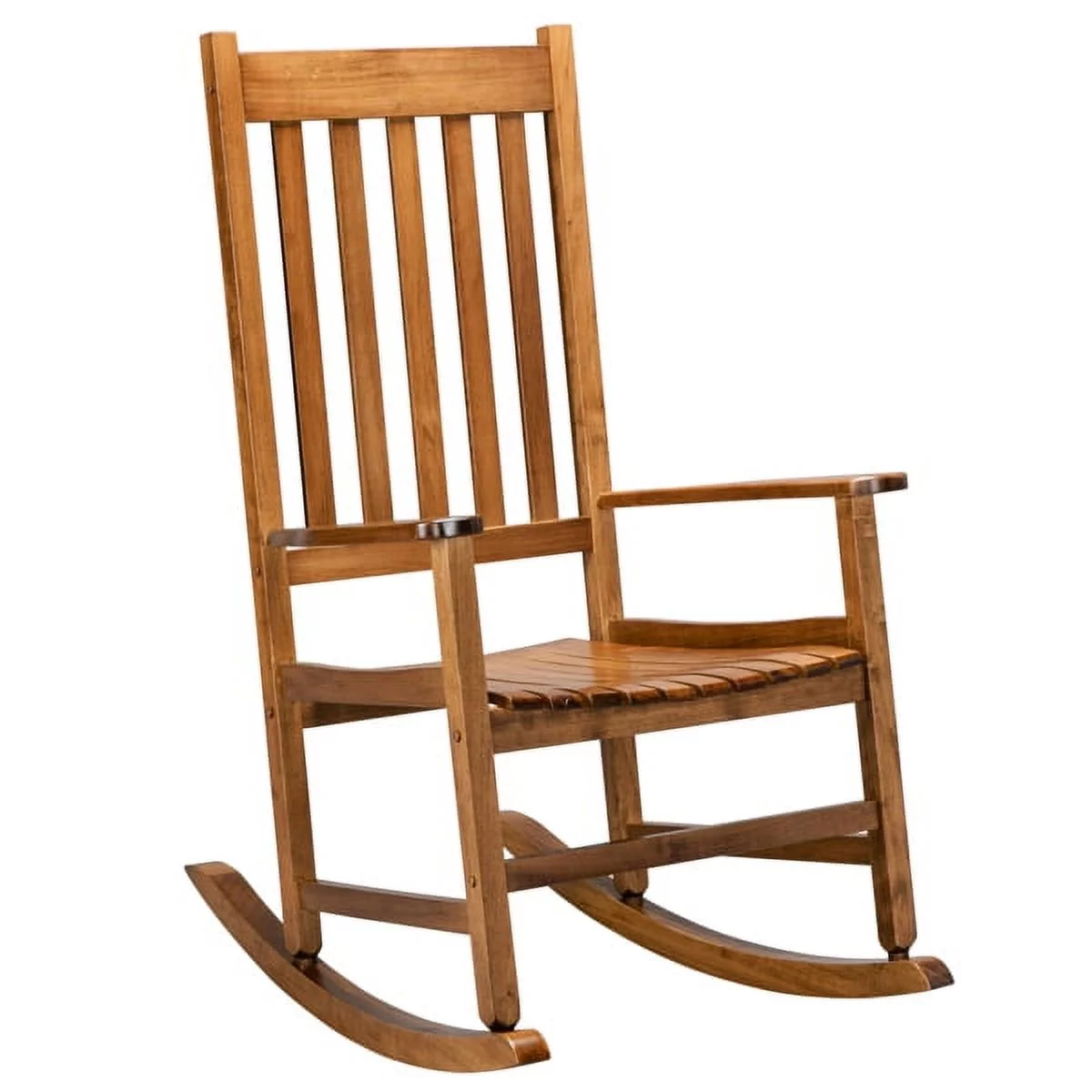 Bornmio 68.5*86*115CM Square Wooden Rocking Chair Original Color