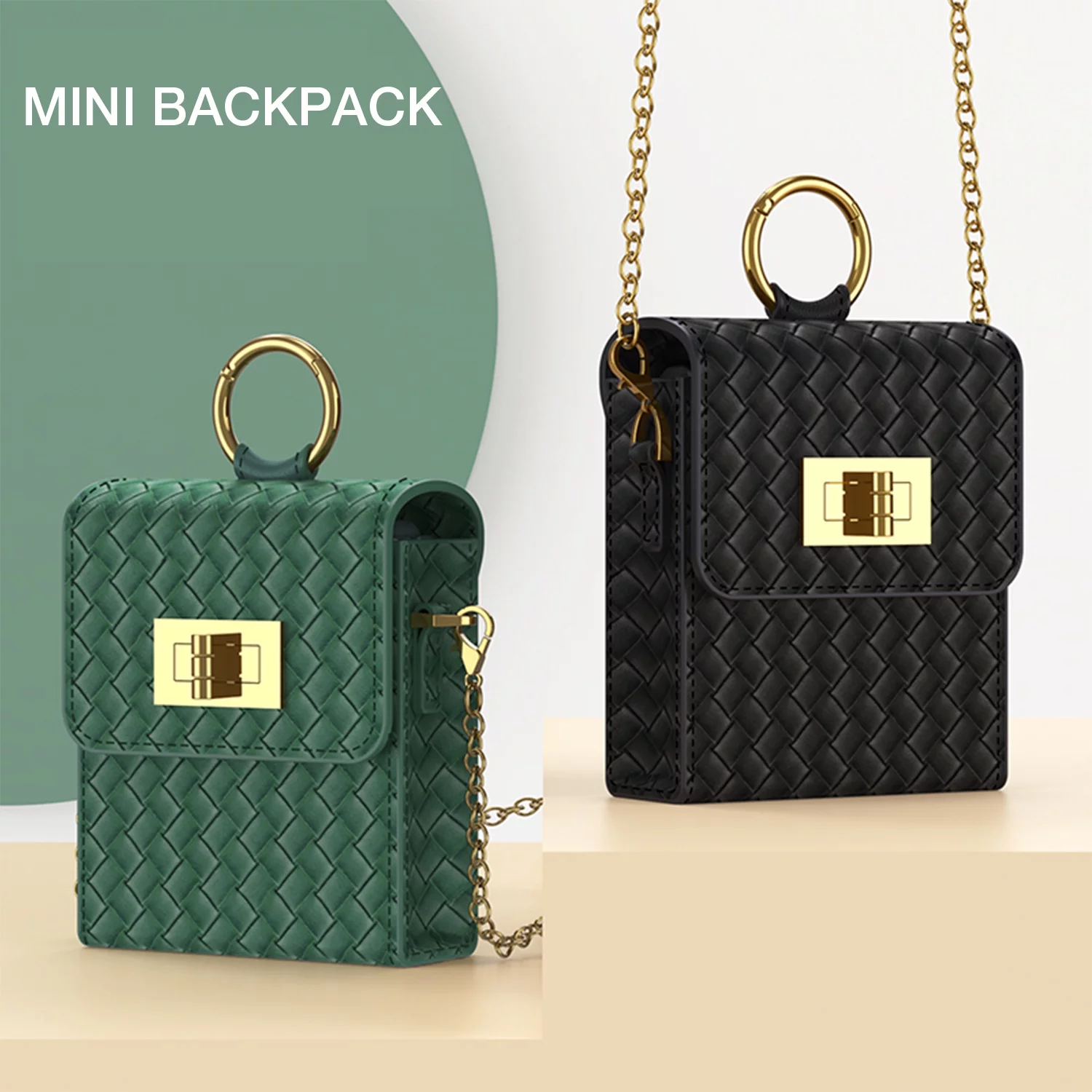 SaniMore for Samsung Galaxy Z Flip 4 Case with Strap Girls Women, Z Flip 4 Case Luxury PU Leather Case with Long Lanyard Fashion Crossbody Bag Wallet Case for Galaxy Z Flip 4/Z Flip 3/Z Flip, Black