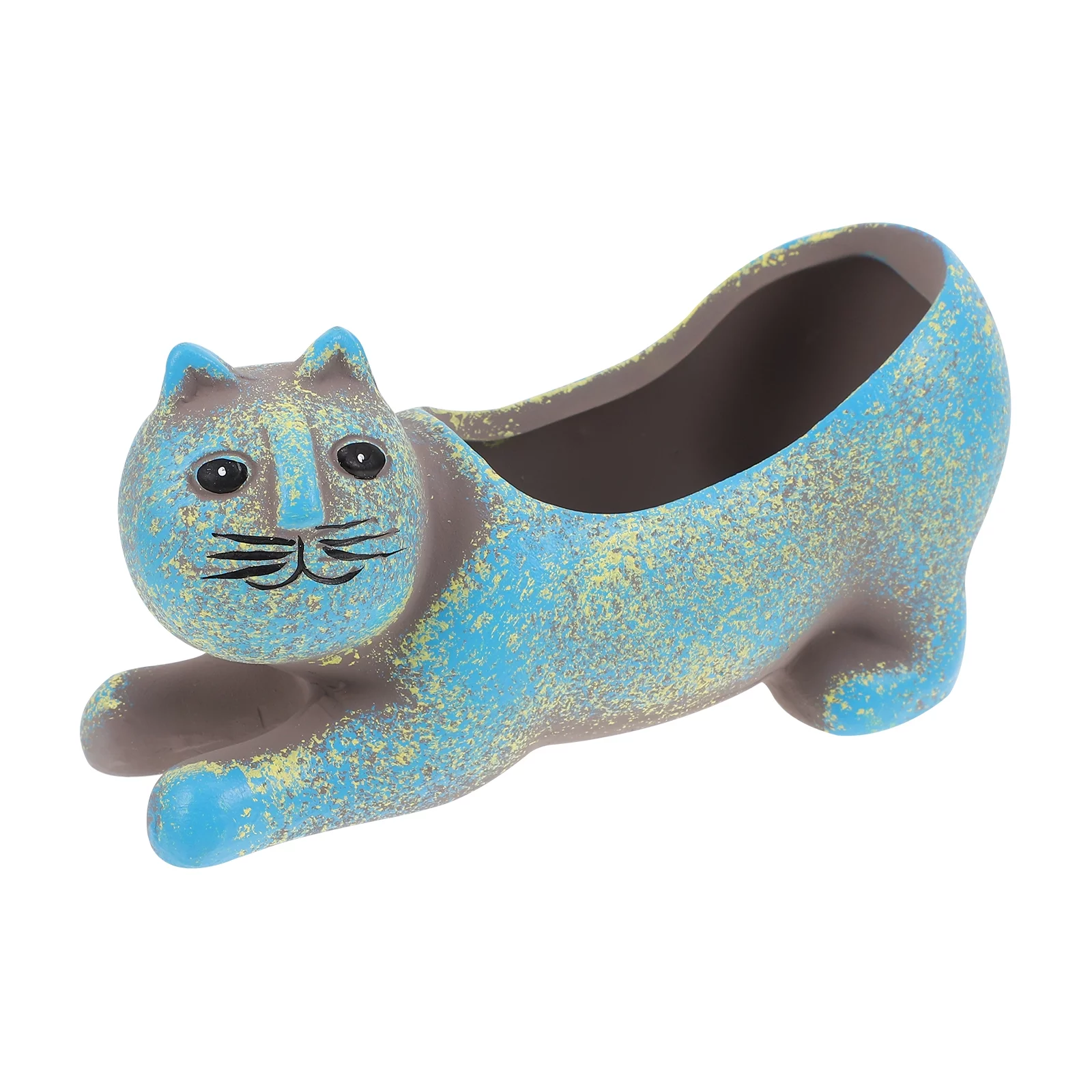 Guichaokj 1Pc Lovely Cat Shape Design Succulent Flowerpot Ceramic Creative Flowerpot