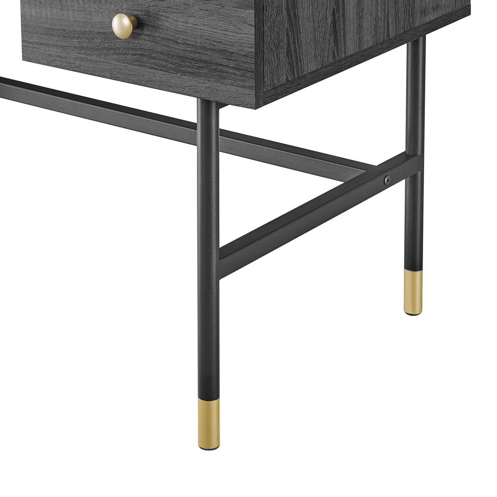 Modway Nexus Office Desk in Black Charcoal