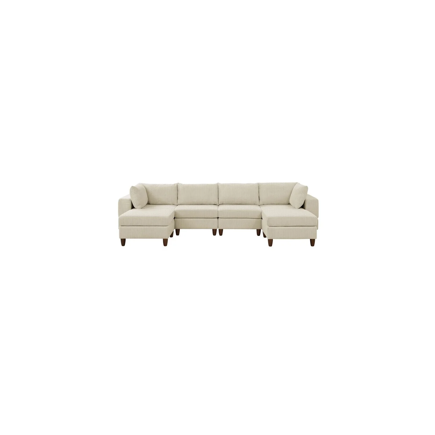 HomeStock 6 - Piece Upholstered Sectional