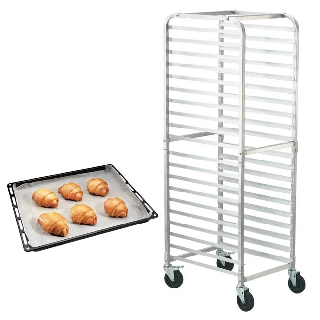 Vevor MBPJLZCCHC205PLL3V0 26 x 20.4 x 70 in. 20-Tier Commercial Bakery Racks with Brake Wheels