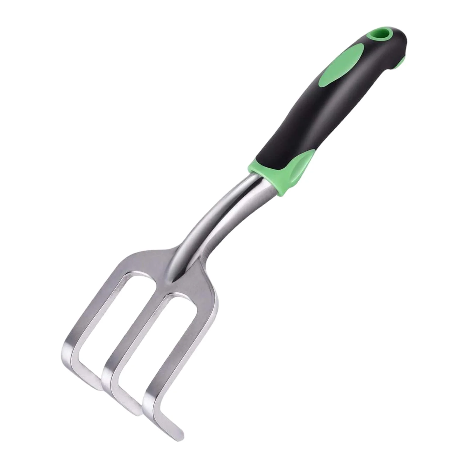 Aluminum Alloy Garden Shovel Supplies Equipment Ergonomic Fork Tools Non-Slip Gardening Tools Hand Tools for Gardening Transplng Weeding - 3 Claw