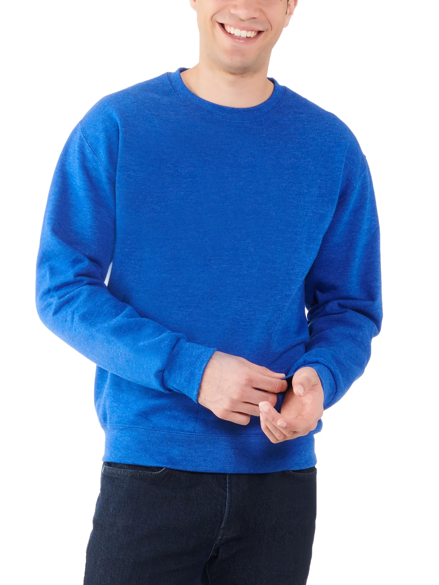 Fruit of the Loom Long Sleeve Pullover Relaxed Fit Sweatshirt (Men's or Men's Big & Tall) 1 Pack