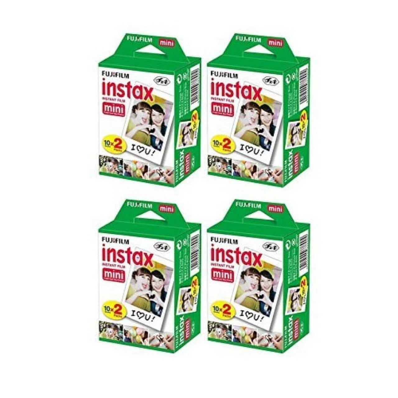 fujifilm instax mini instant film, 2 x 10 shoots x 4 pack (total 80 shoots)