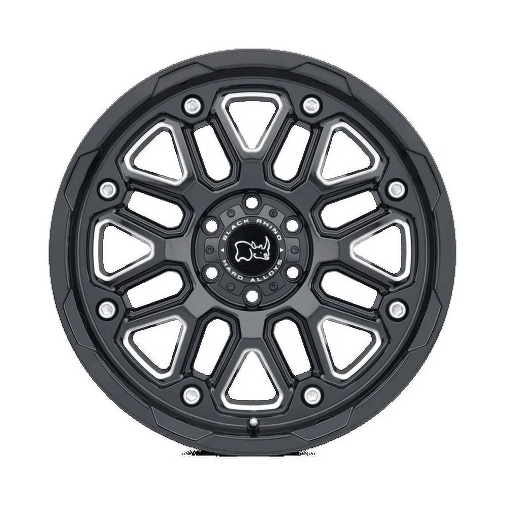Black Rhino Cast Aluminum Rim BRHSR 17X9.5 5X5.0 G-BLK-MILL -18MM, 1795HSR-85127B71