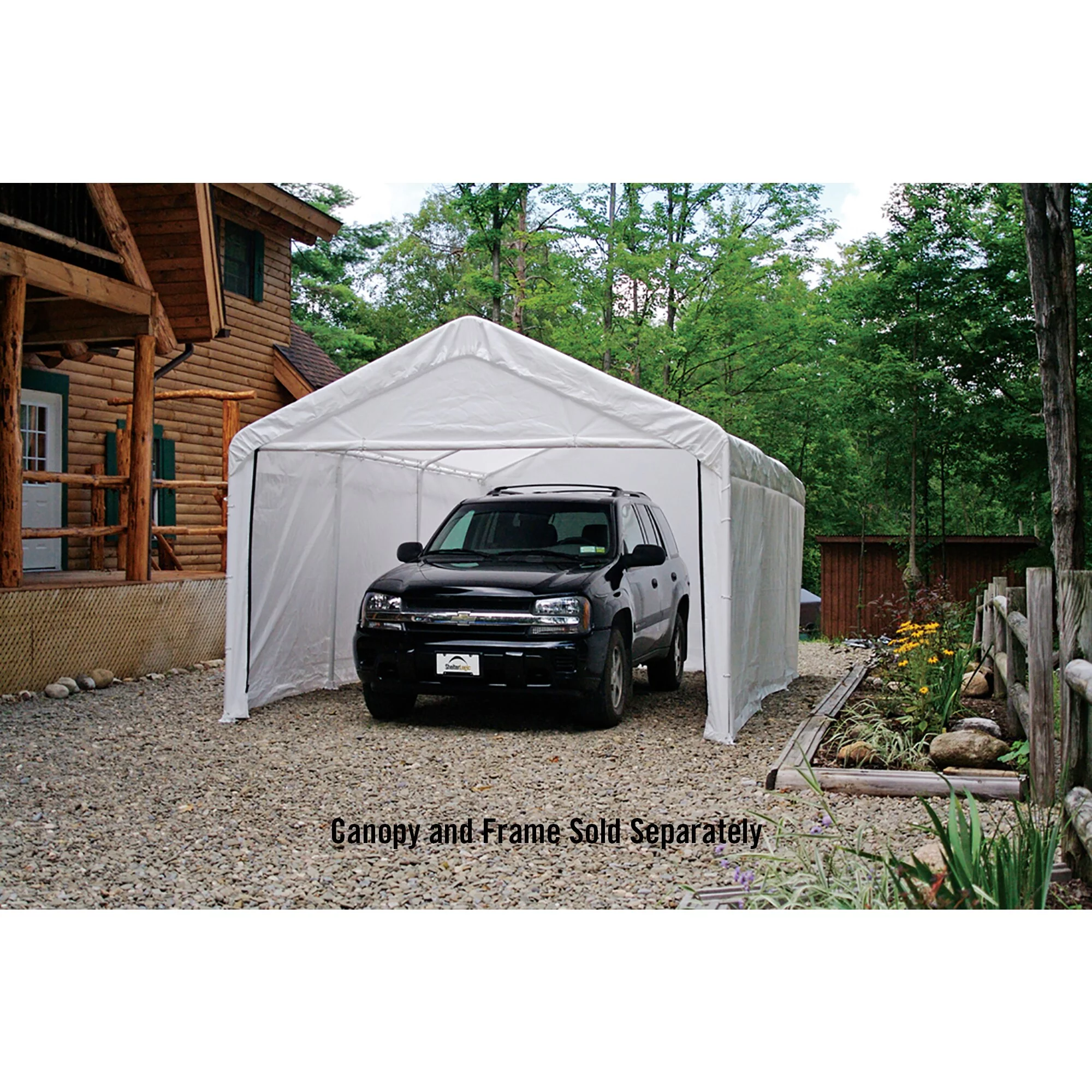 ShelterLogic 30 ft. White Canopy Enclosure Kit
