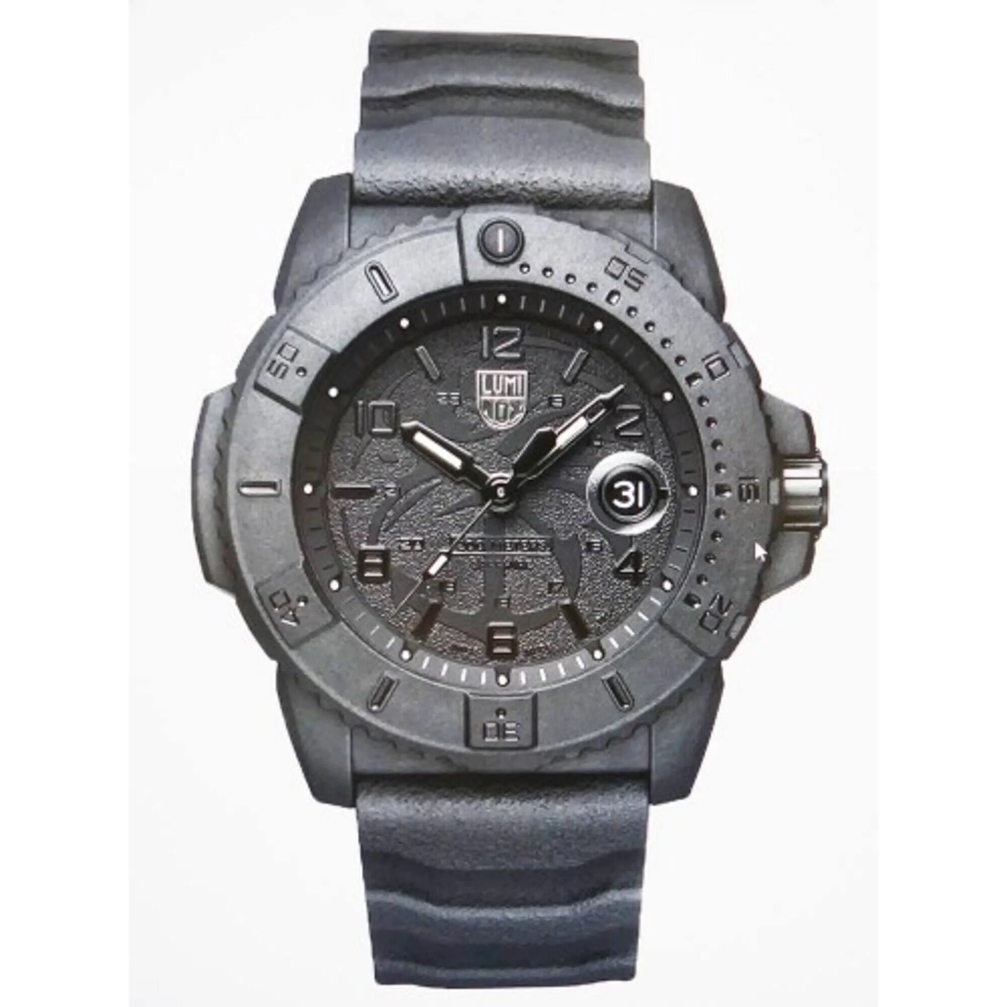Luminox XS.3601.BO.NSF Men's Navy SEAL Quartz Black Strap Watch