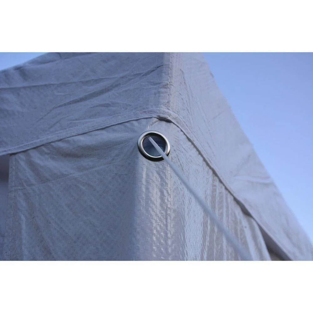 New 10x10Ft Party Tent Outdoo Gazebo Wedding Canopy White Upgrade Spiral Tube