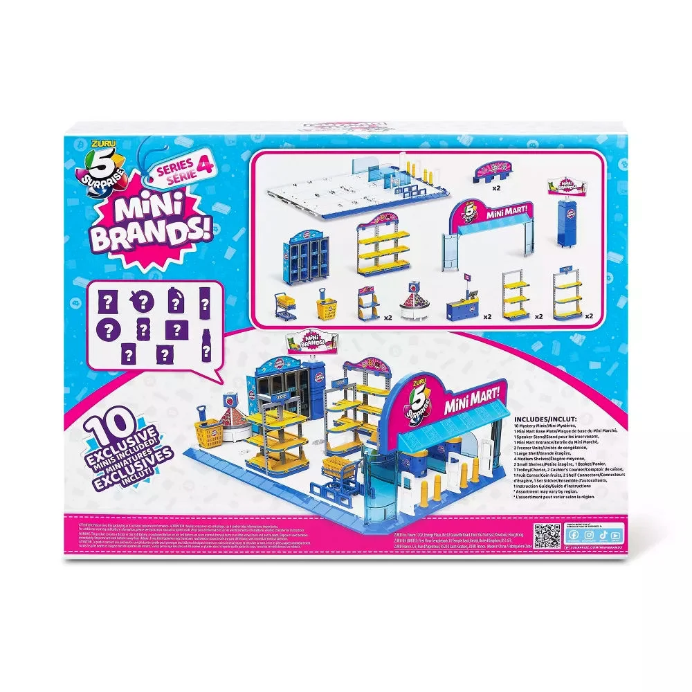 5 Surprise Series 4 Mini Mart Playset (31 Pieces, 10 Minis!)