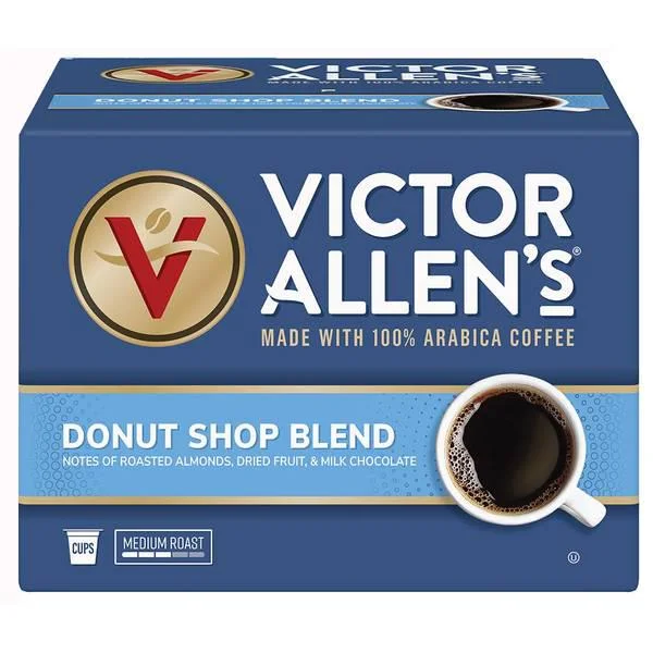 Victor Allen's Coffee 42-Count Donut Shop Blend Medium Roast, Single Serve Coffee Pods