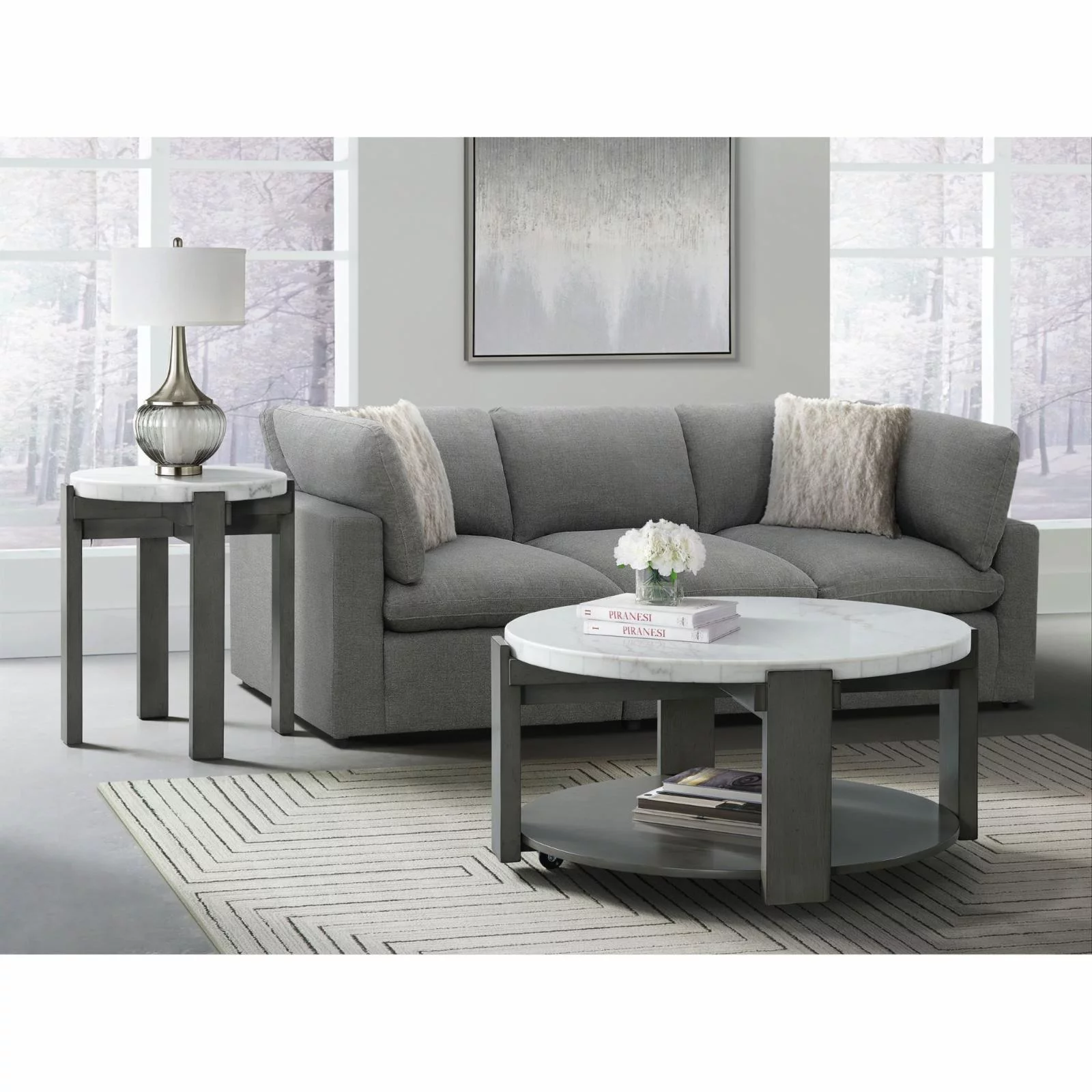 Picket House Furnishings Rysa 2PC Occasional Set in Gray