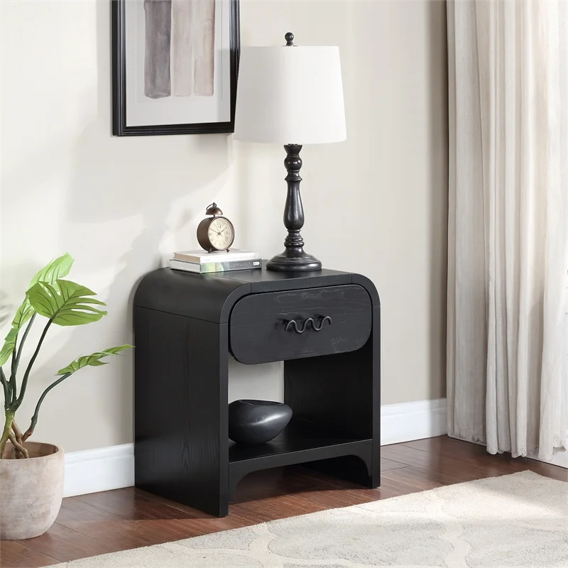 Meridian Furniture Hayes Black Night Stand / Side Table