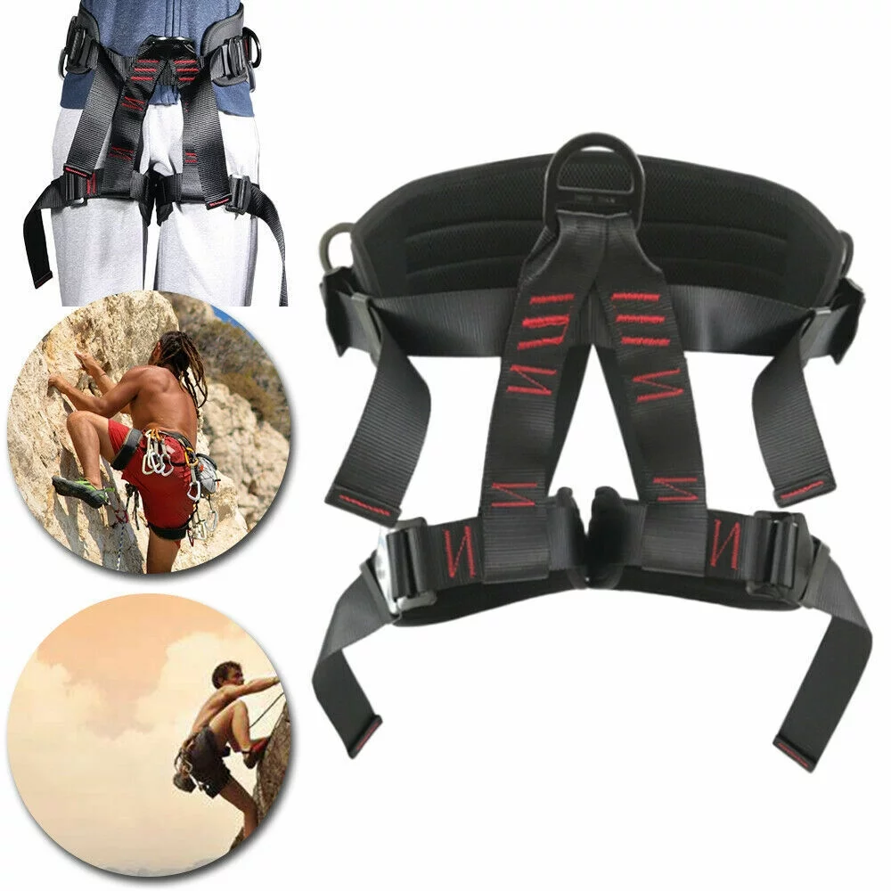 Paddsun US Outdoor Half Body Safety Rock Climbing Tree Rappelling Harness Seat Belt BEST