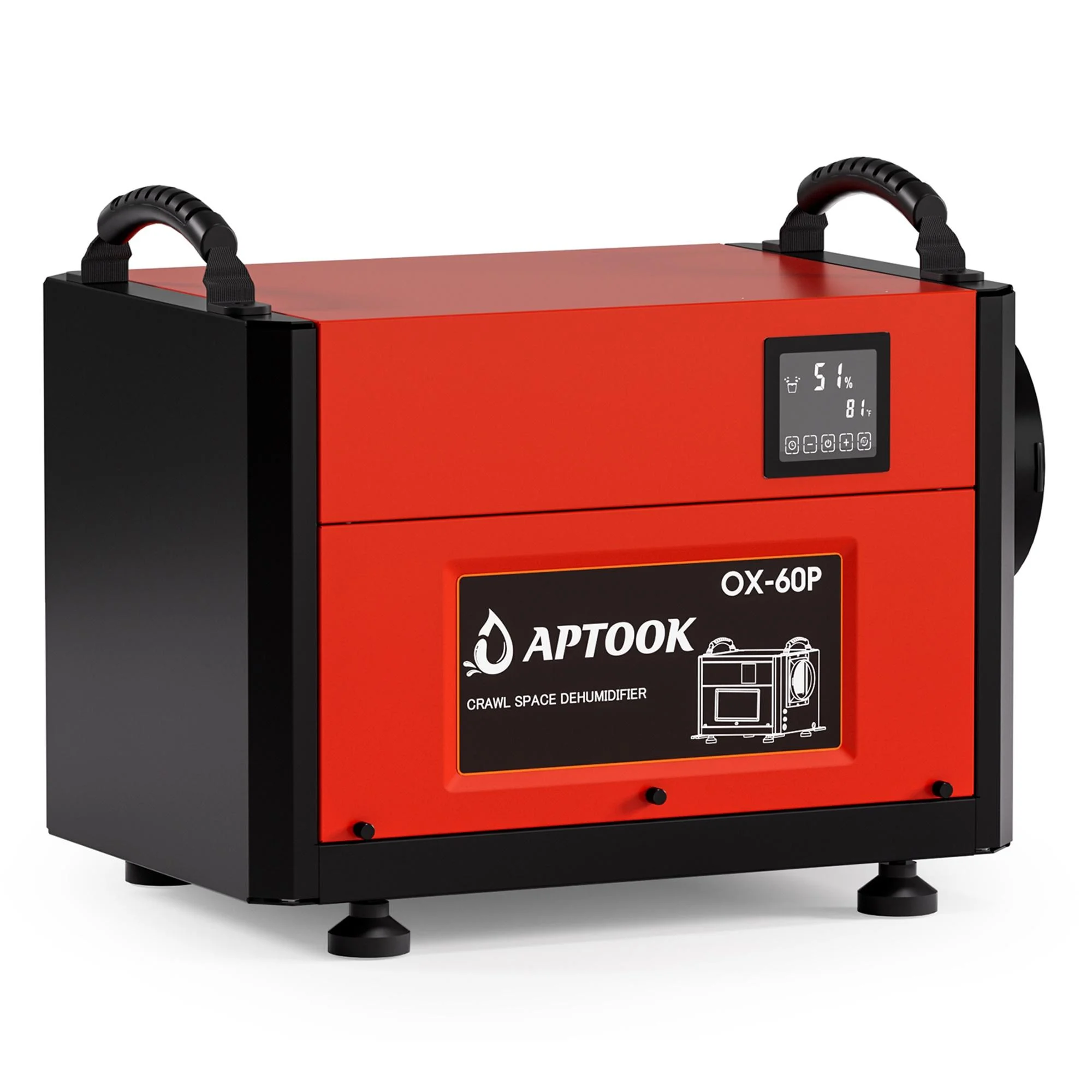 APTOOK 110 Pint Dehumidifier for Basement, Commercial Dehumidifier with Drain Hose, Crawl Space Industrial Dehumidifier, up to 1,300 Sq.ft, Auto Defrost