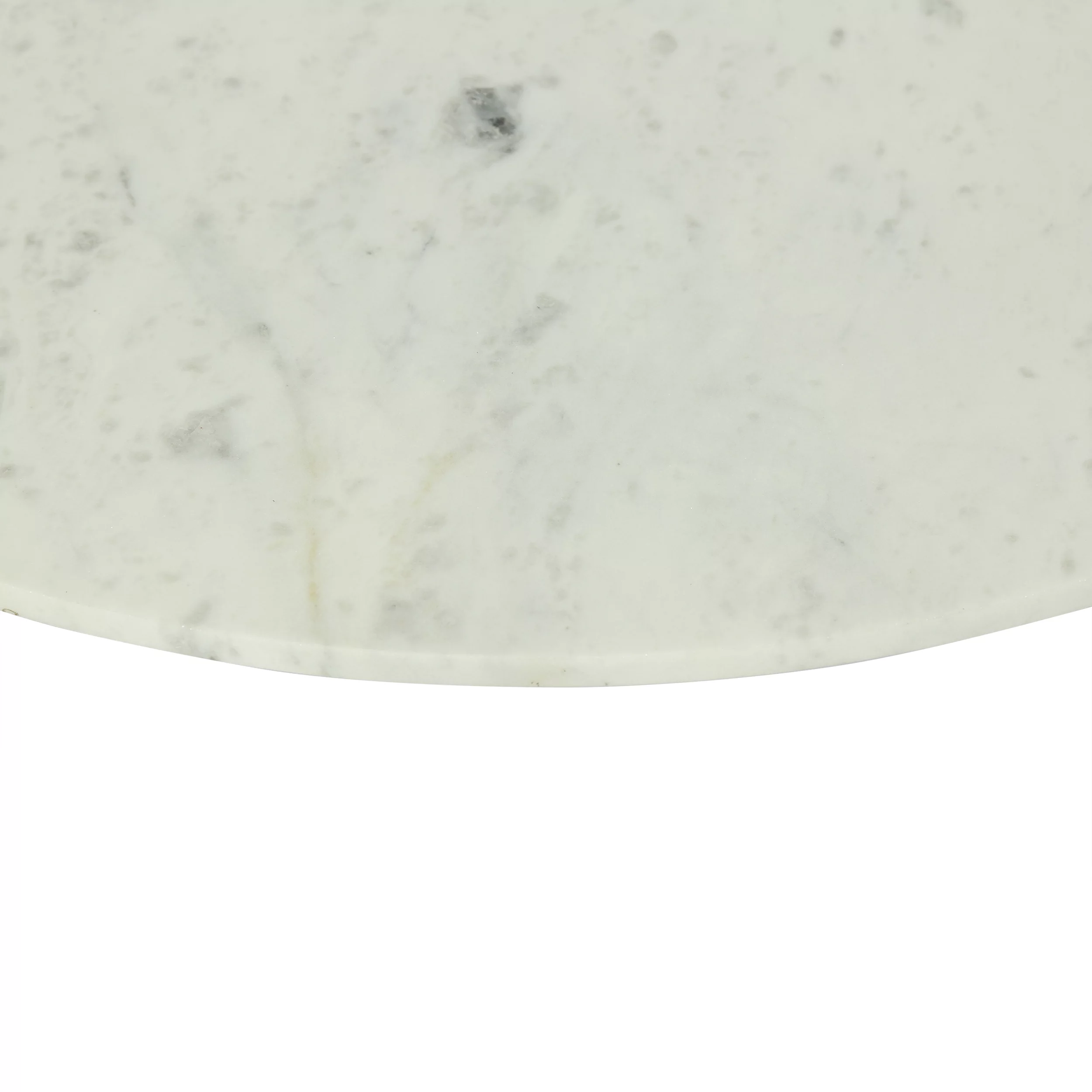 Noble House Tiro Marble Top Handcrafted Coffee Table, White and Gold