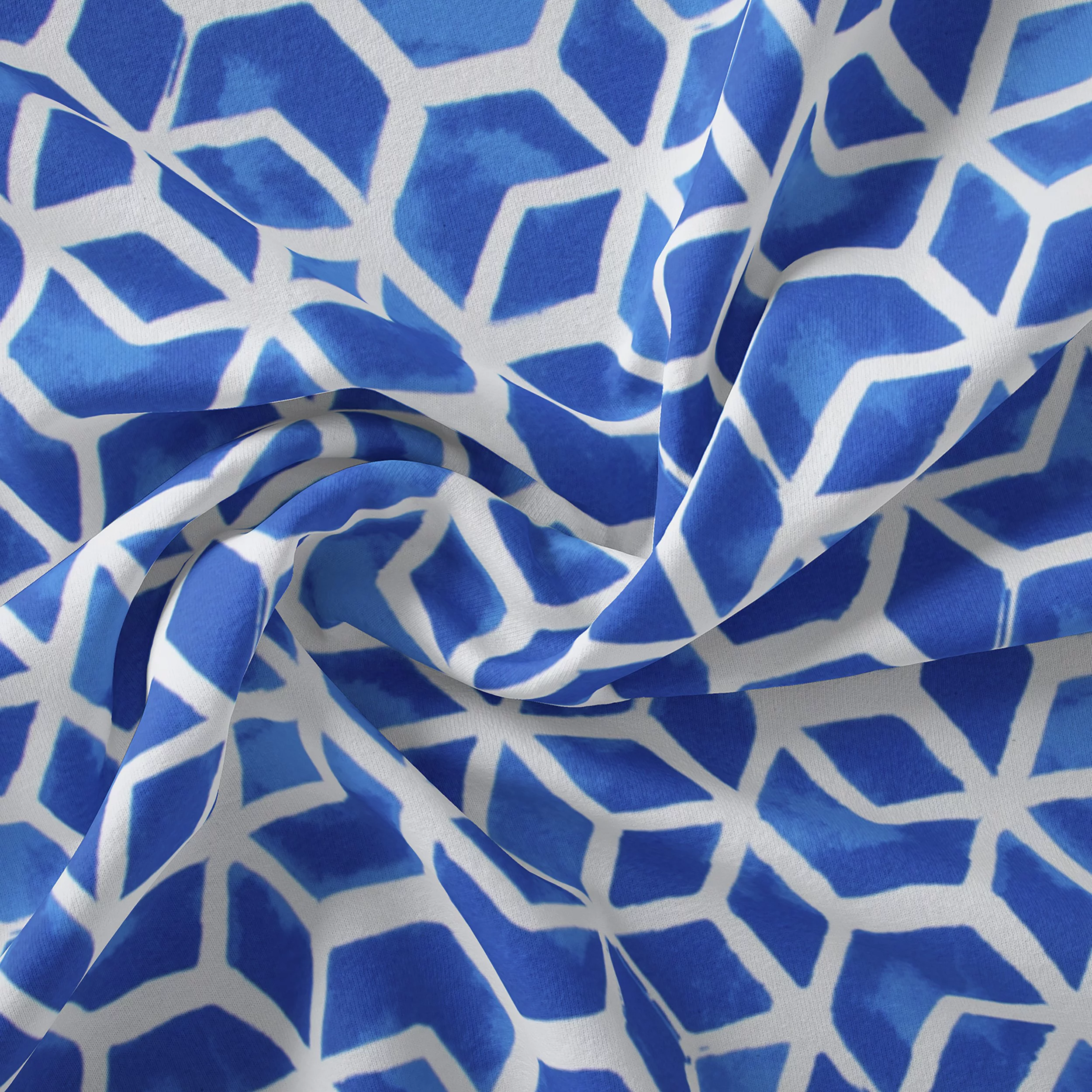 Indoor/Outdoor Flat Bench/Swing Cushion with ties, Inbox - Blue