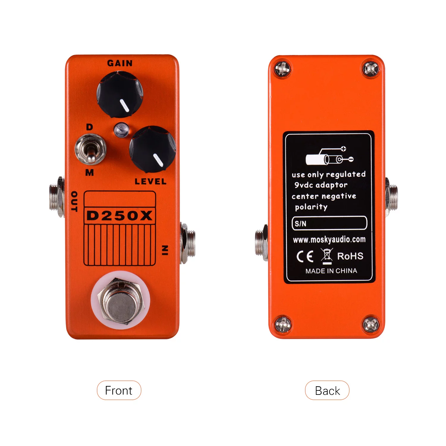 MOSKYAudio D250X Electric Guitar Overdrive Preamp Effect Pedal - Take Your Guitar Playing to   Level!