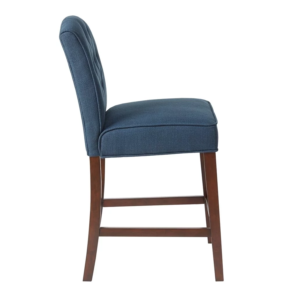 Marian Tufted Counter Stool Navy See below
