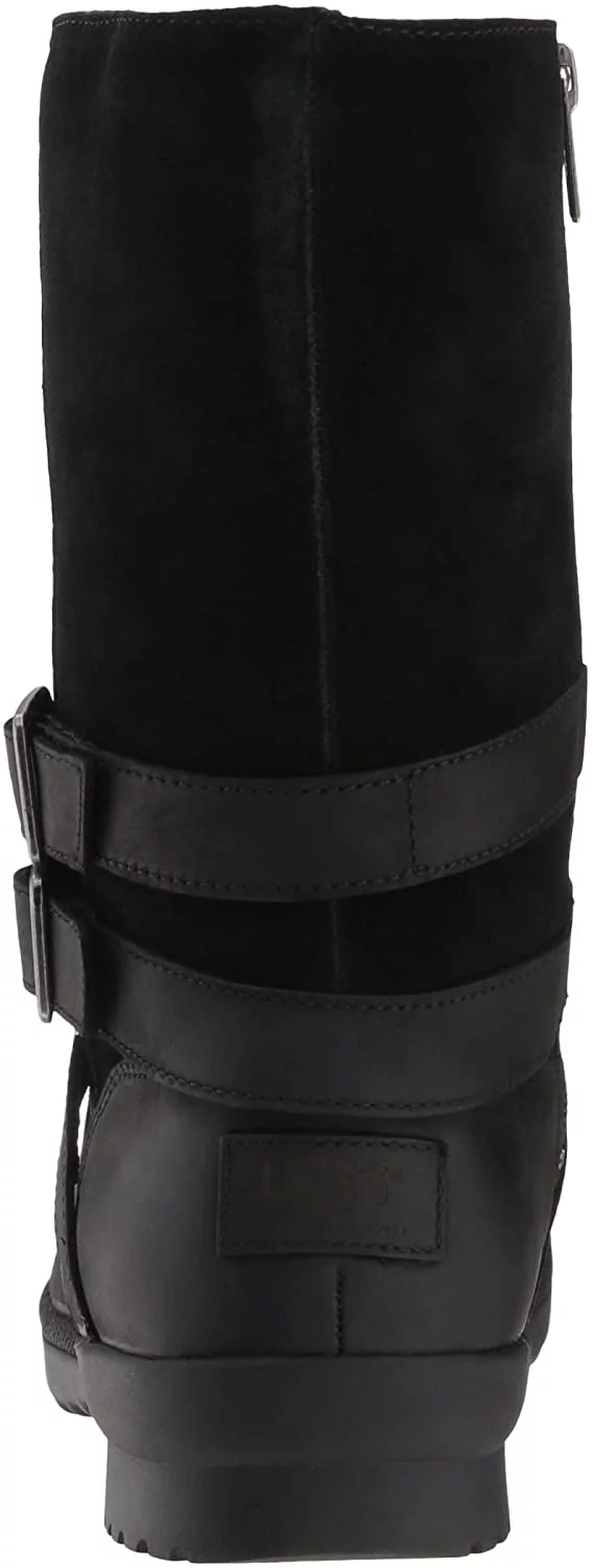 UGG Katelyn Leather Tall Block Brown Riding Boots 8M