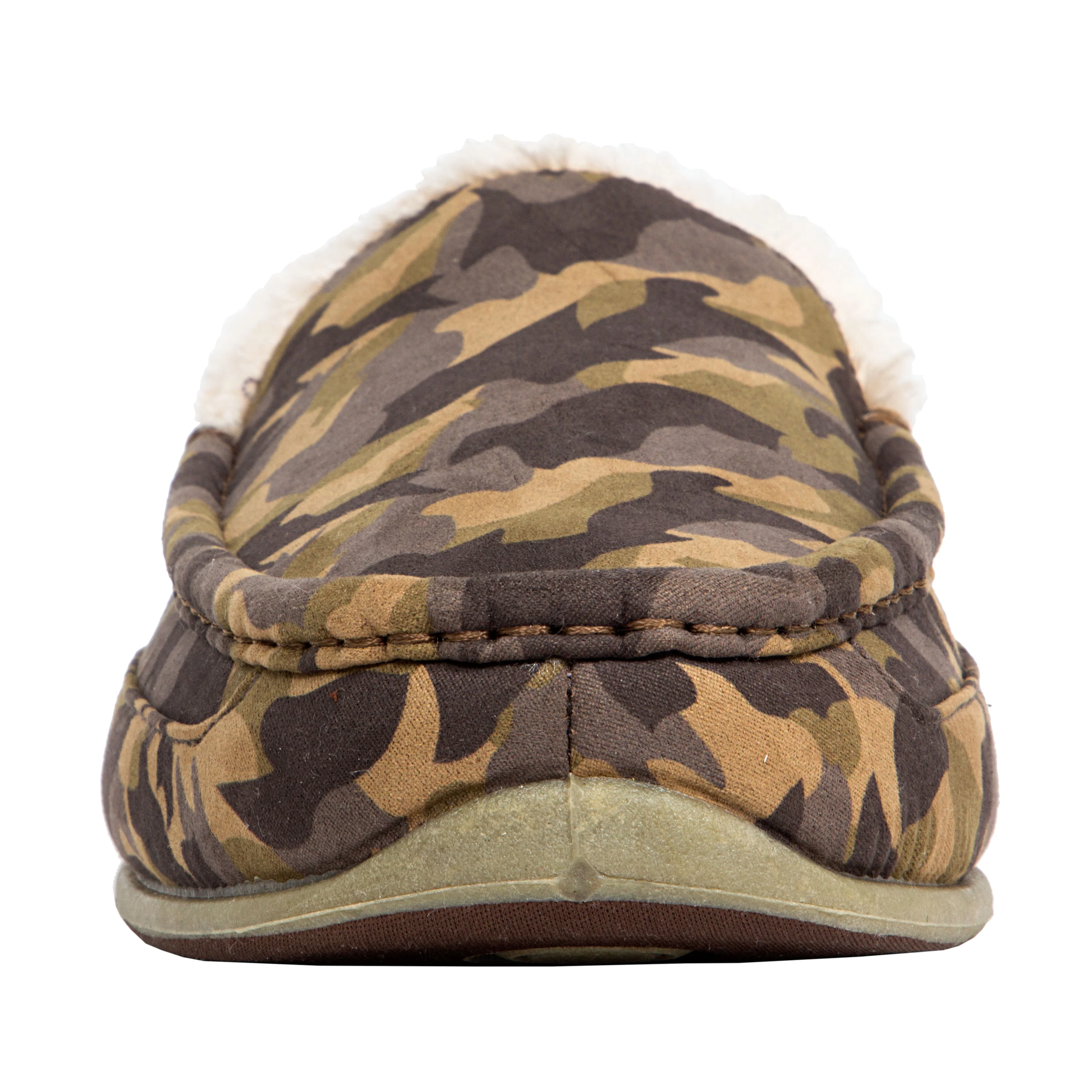 Deer Stags Unisex Spun Microsuede Slipper - Brown/Brown Camo - 15 Wide