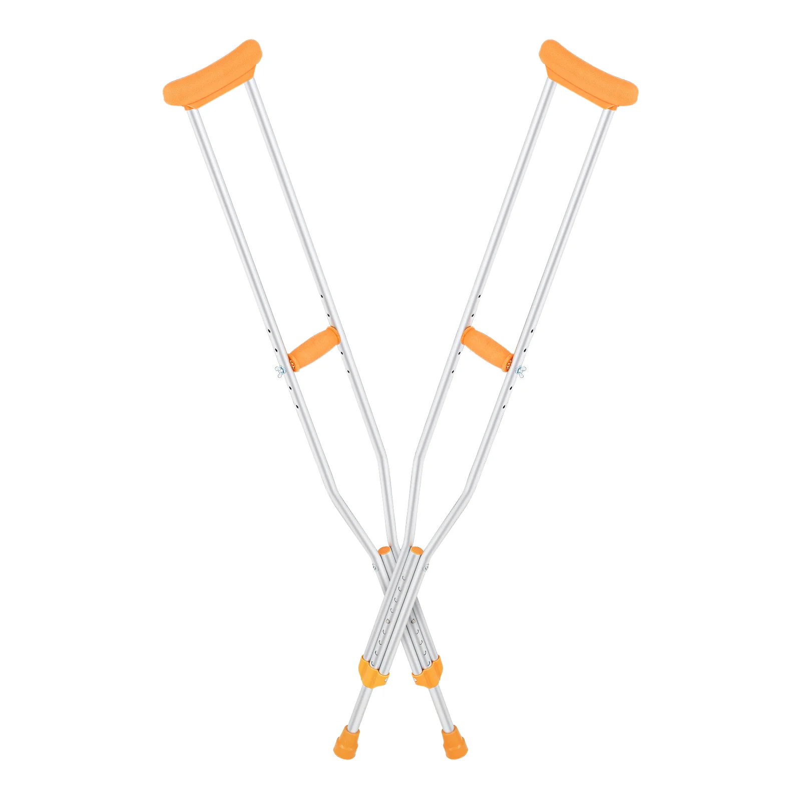 monicare Lightweight Universal Crutches for Adults and Teenager, Aluminum Underarm Crutches with Height Adjustment for 53''-61''