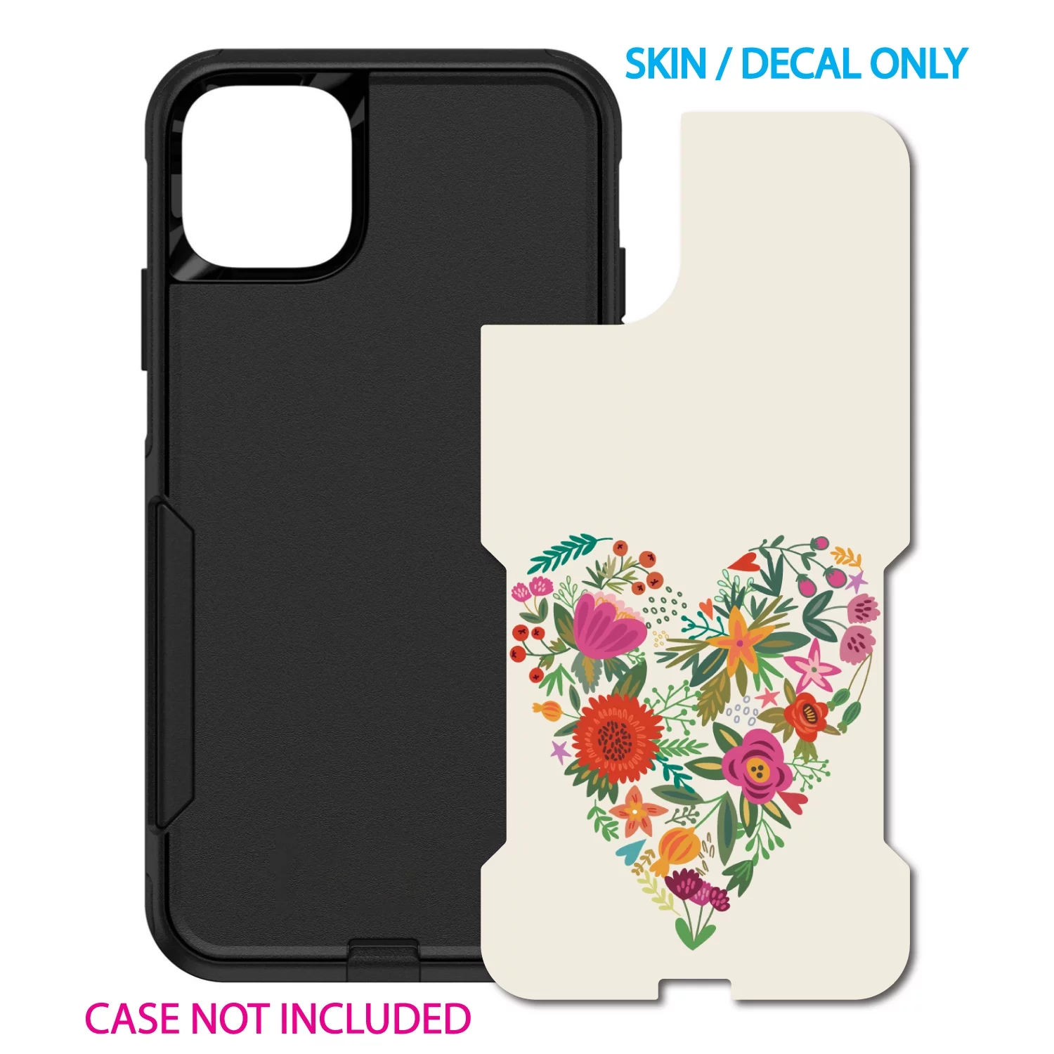 DistinctInk Custom SKIN / DECAL compatible with OtterBox Commuter for iPhone 11 (6.1