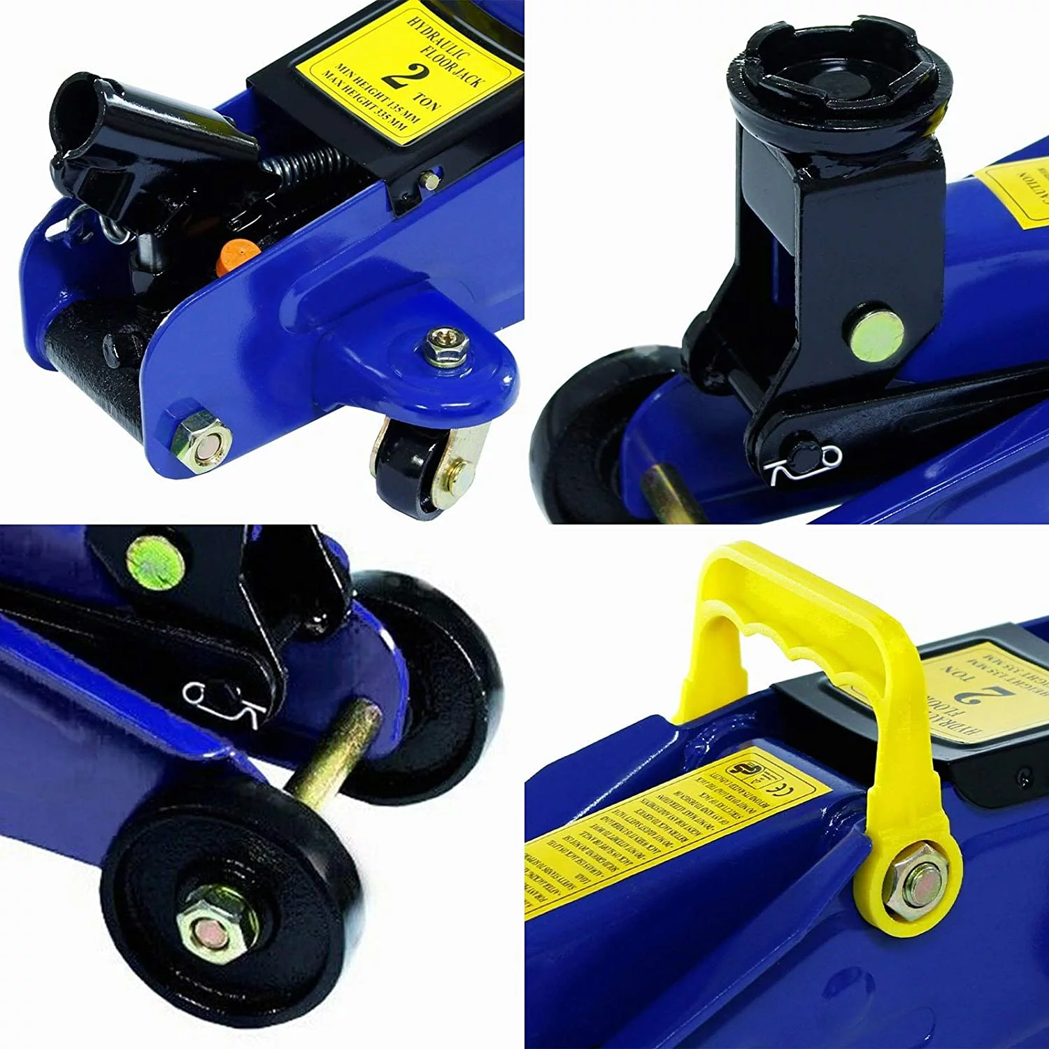 Dayplus 2Ton Hydraulic Trolley Floor Jack Low Profile Car Van Garage Lift TUV Effortless