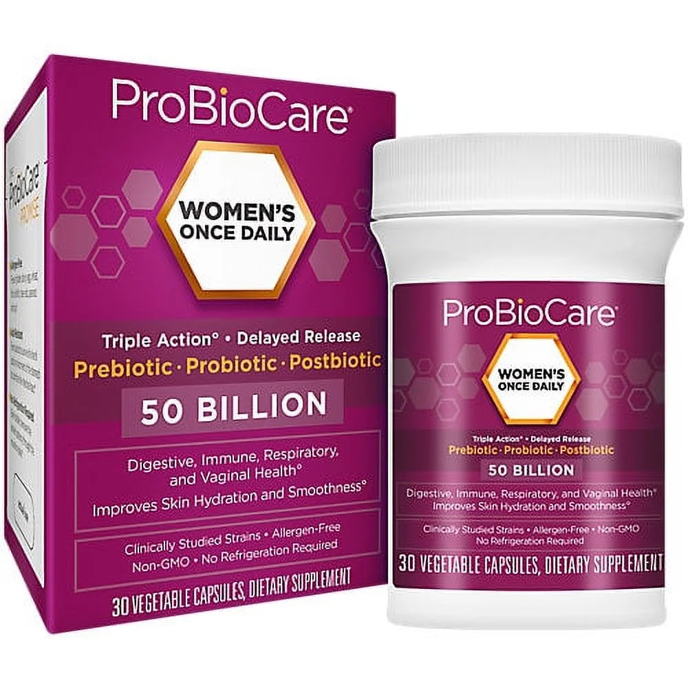 Women's Once Daily Probiotic - Digestive Health - 50 Billion CFUs (30 Capsules)