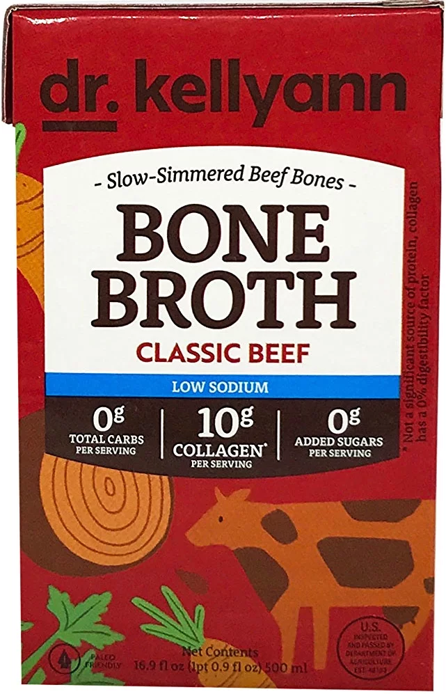 Dr. Kellyann Low Sodium Classic Beef Bone Broth - 16.9 oz