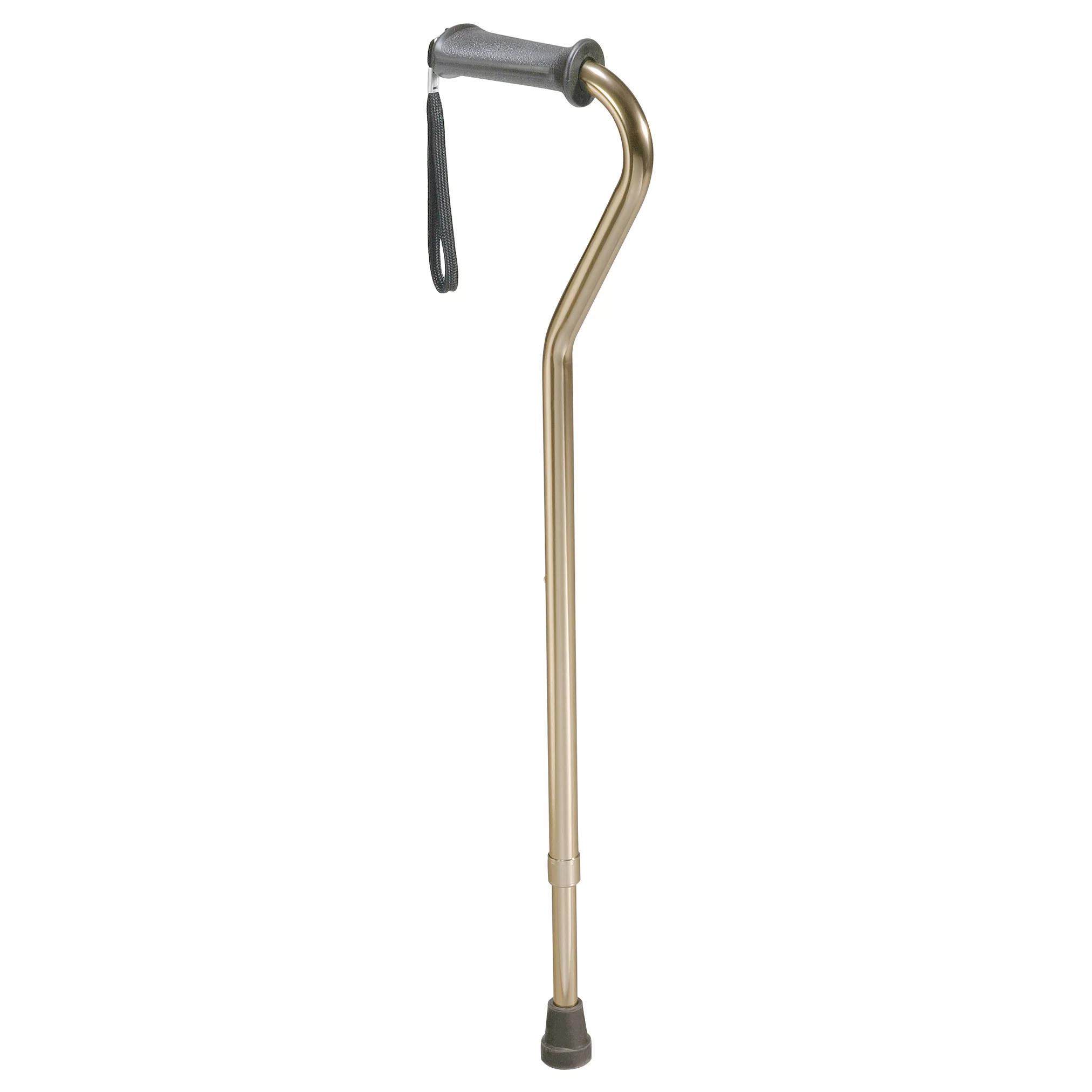 Drive Medical Rehab Ortho K Grip Offset Handle Cane with Wrist Strap