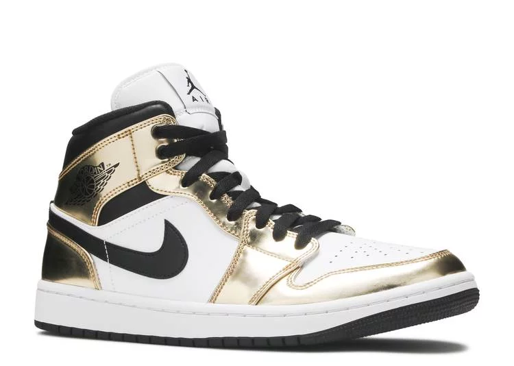(Men's) Air Jordan 1 Mid SE 'Metallic Gold' (2020) DC1419-700