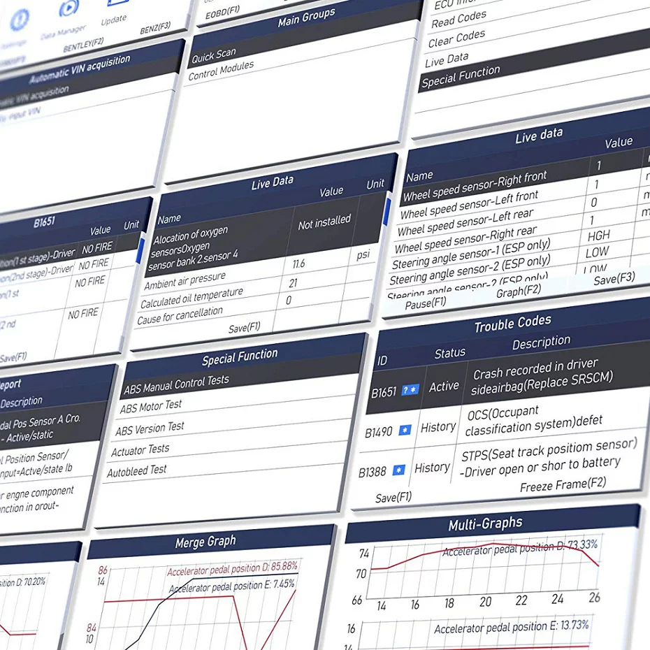 FOXWELL NT650 Elite Automotive OBD2 Scanner ABS Airbag Engine Code Reader with SAS EPB DPF EPS TPMS TPS 25 Special Functions