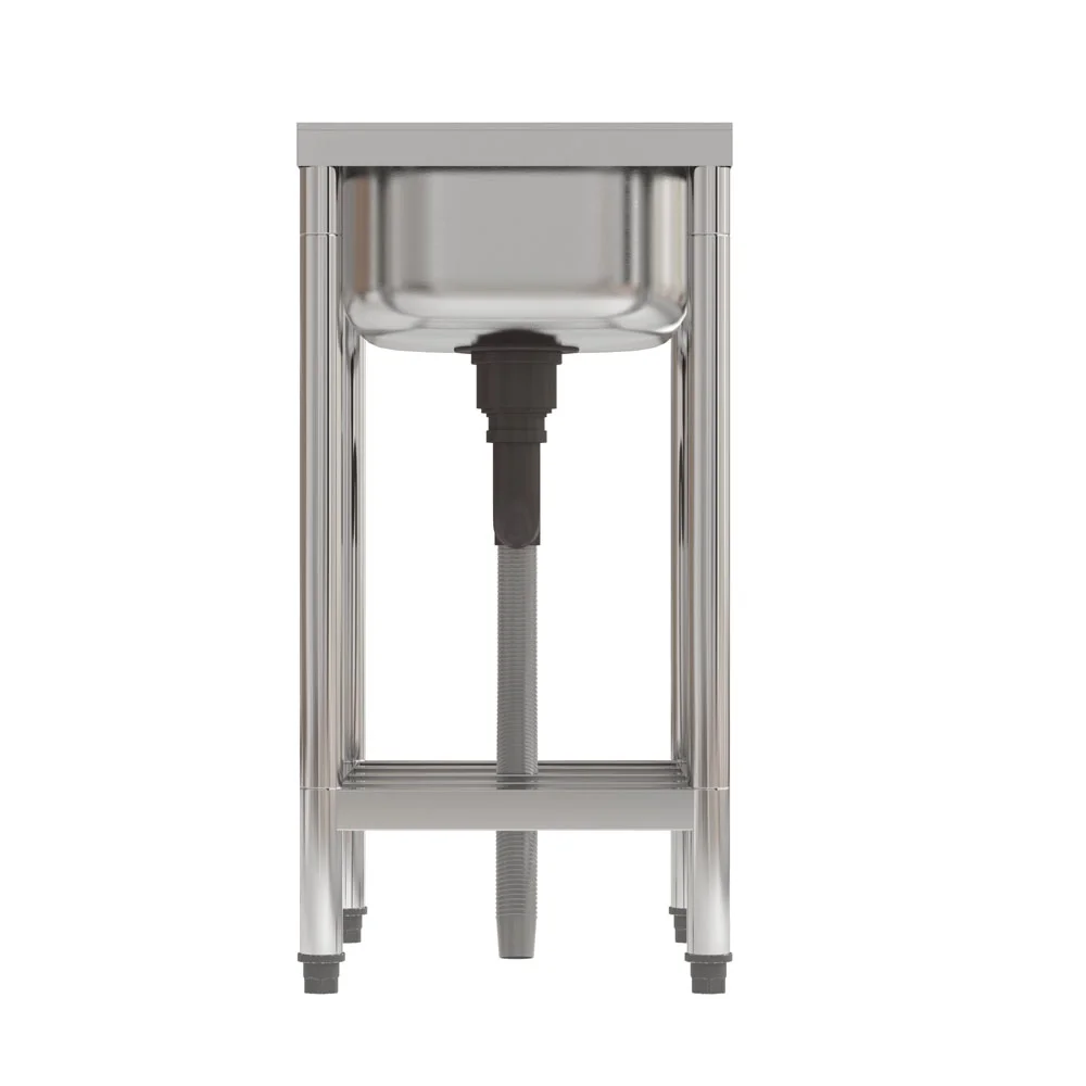 Nanyi Stainless Steel Utility Sink Free Standing Single Bowl Commercial Kitchen Sink