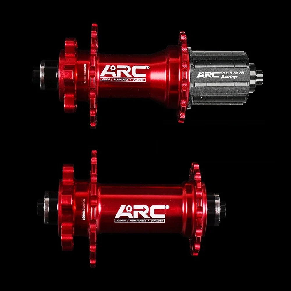 1 Pair MTB Bike Hub Front Rear HG 8-11 Speed 4 Claws 36 Holes Disc Brake Hubs with Quick Release Lever