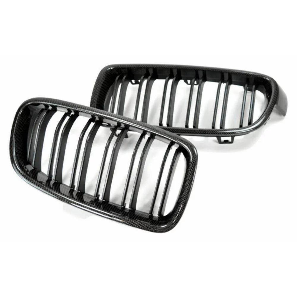 Teledu AutoTecknic Carbon Fiber Front Grille For BMW F30 F31 3-Series 4DR